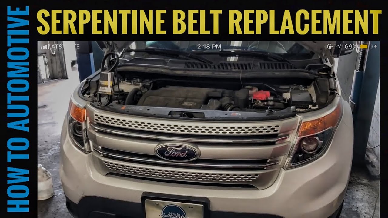 How To Replace The Serpentine Belt On A 2011-2017 Ford Explorer With 3.5l Engine