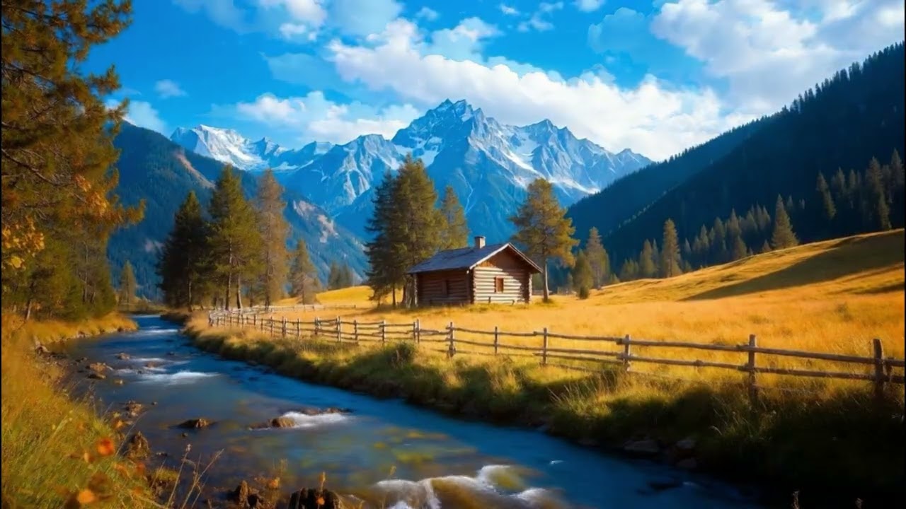 Peaceful Mountain Valley 🌄 Uplifting Relaxing Instrumental Music