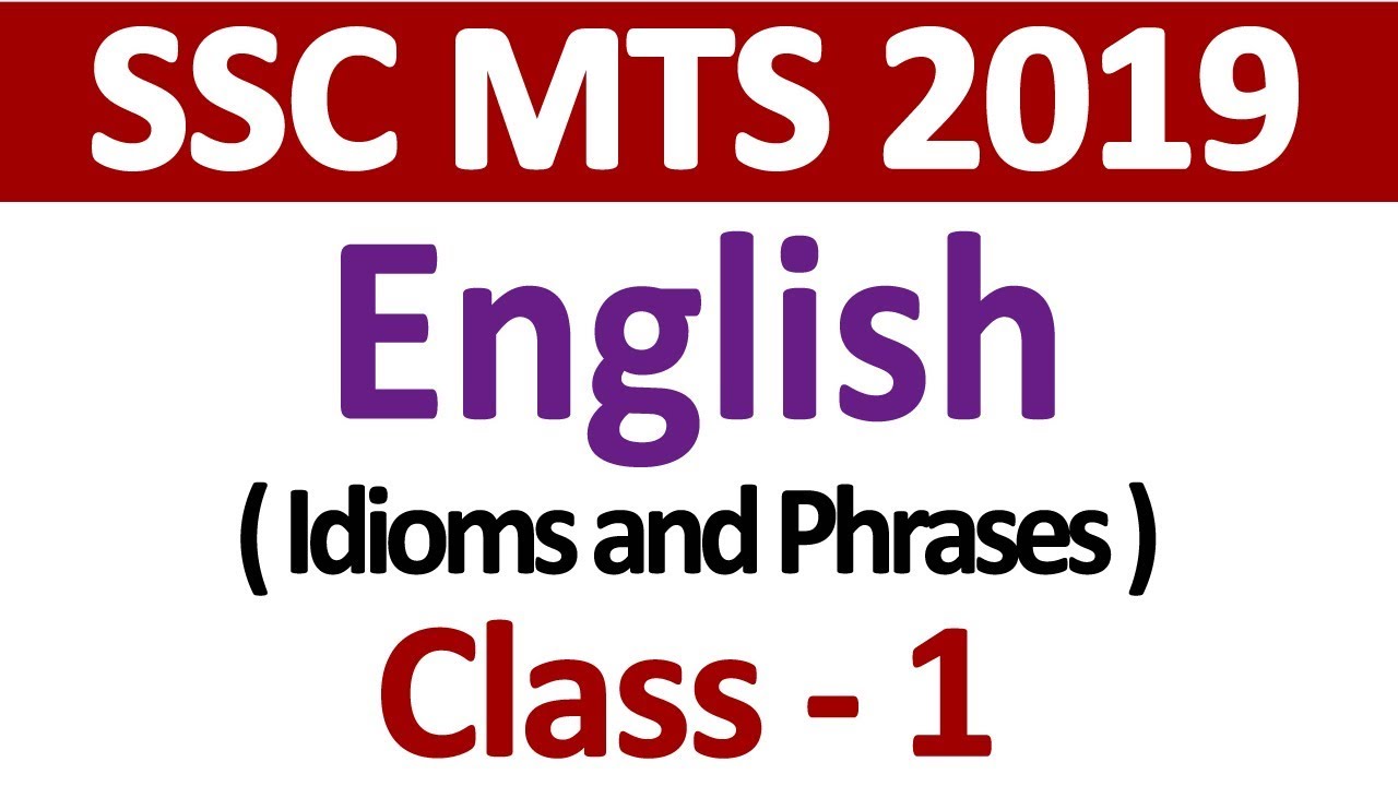 SSC MTS 2019 English  Class 1 | SSC MTS Mock Test | SSC MTS Exam Analysis | The Study Power