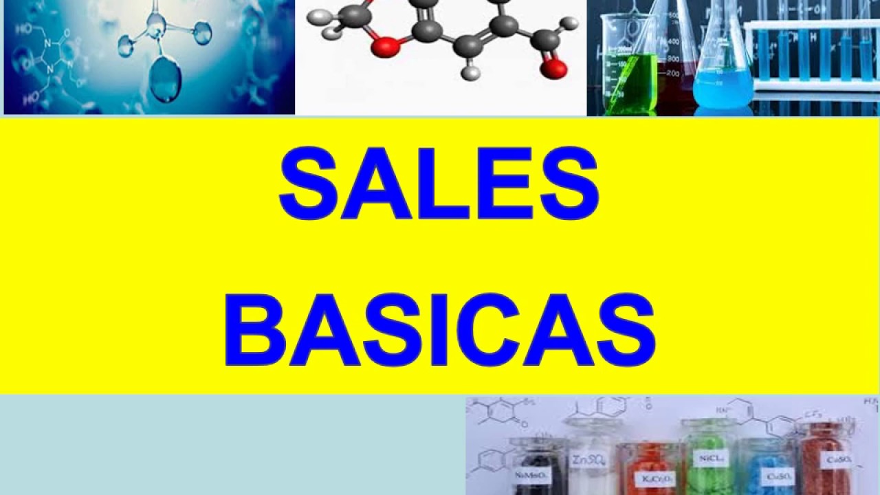 SALES BASICAS (Ecuaciones, formulas y nombres)