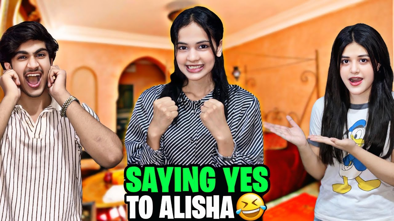 ABUBAKAR SAYING YES TO ALISHA // ALISHA NE SAB BADLAY LE LIYA // VERY HARD DARES IN PUBLIC