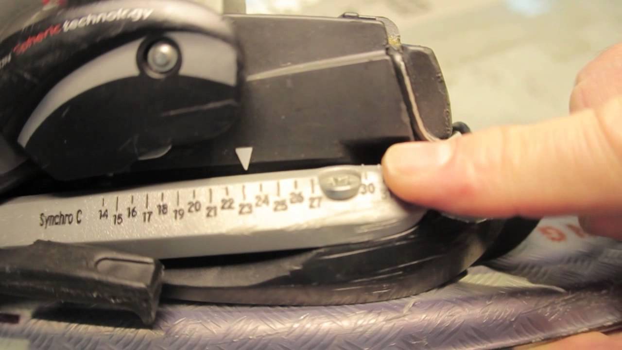 Ski Binding Adjustment Instruction