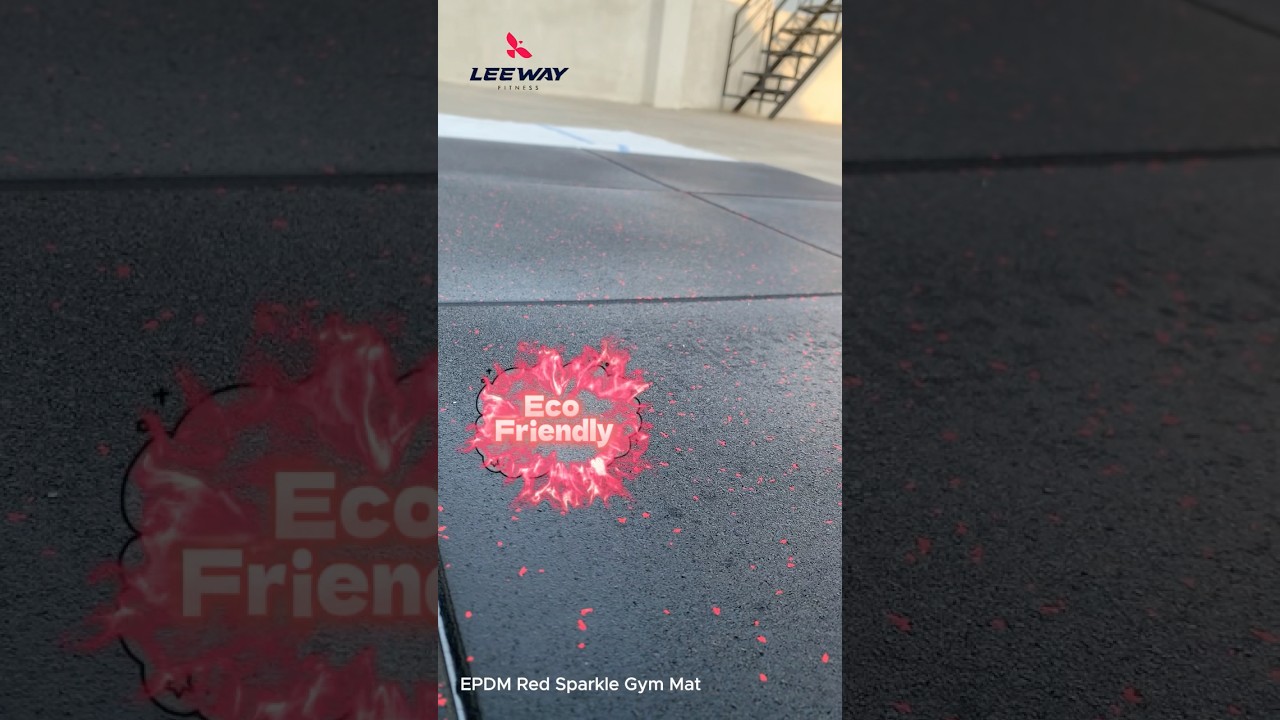 EPDM Rubber Tile #gym #flooring - Leeway Fitness #trendingshorts