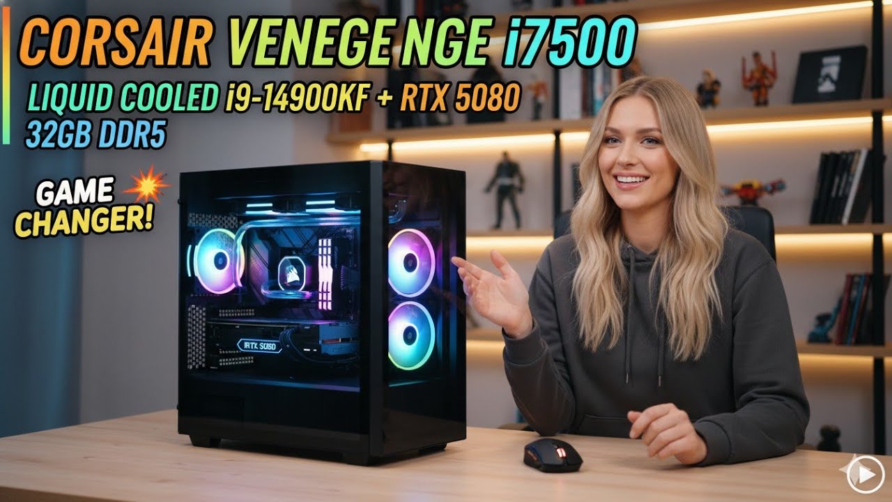 Corsair Vengeance i7500 Gaming PC Liquid Cooled i9-14900KF RTX 5080 32GB DDR5