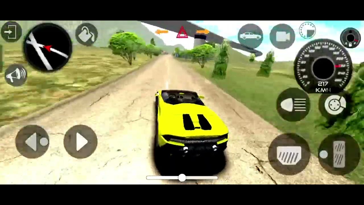 Lamborghini car game play ( gadi wala game ) Thar car game 