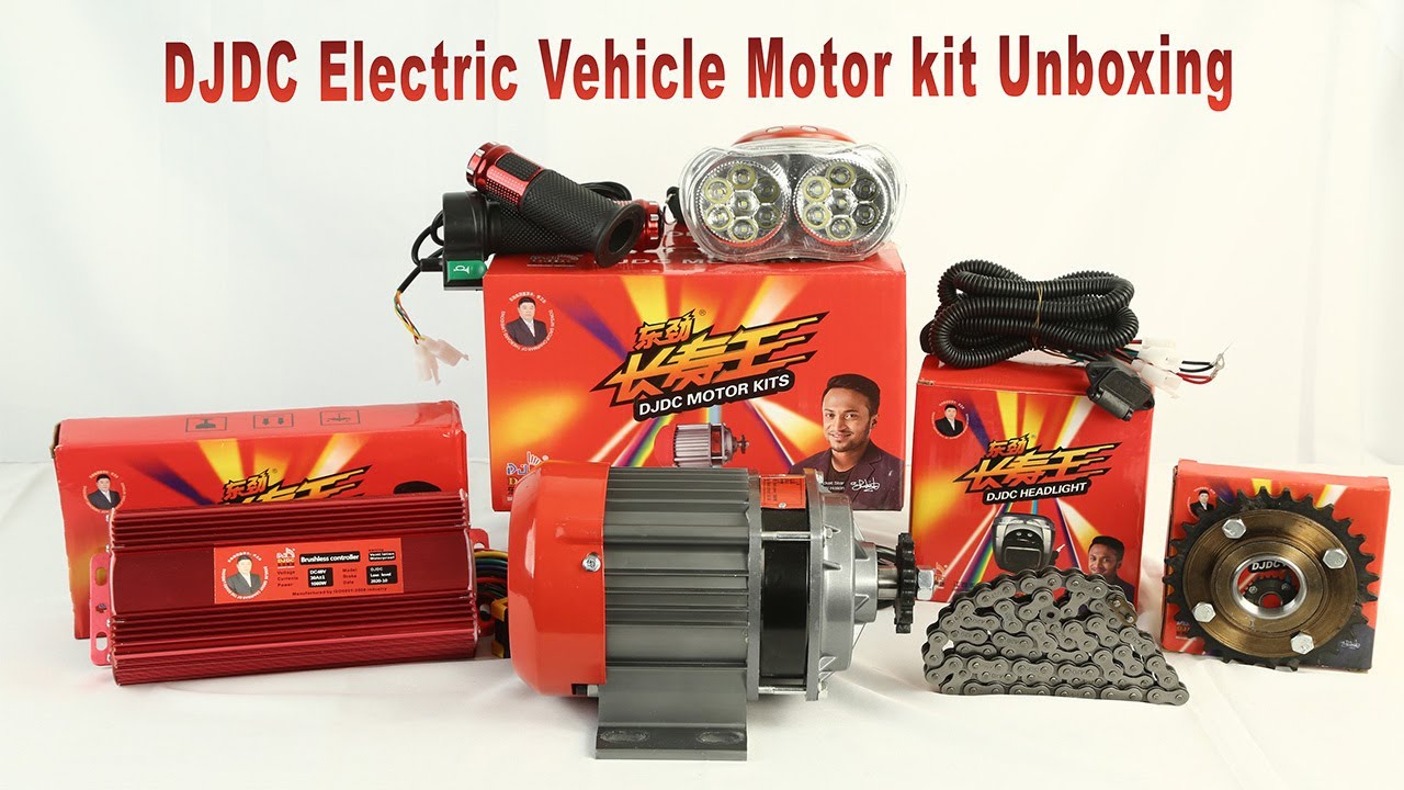Unboxing Powerful DJDC E-Rickshaw Motor Kits in BD(48V/1000W)