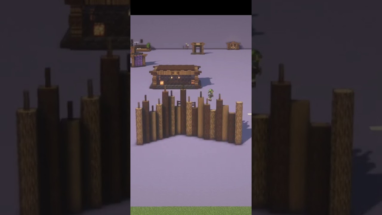 Minecraft Wall Design | How to build a wall like Mythical Sausage Raid Farm Wall | Village Wall