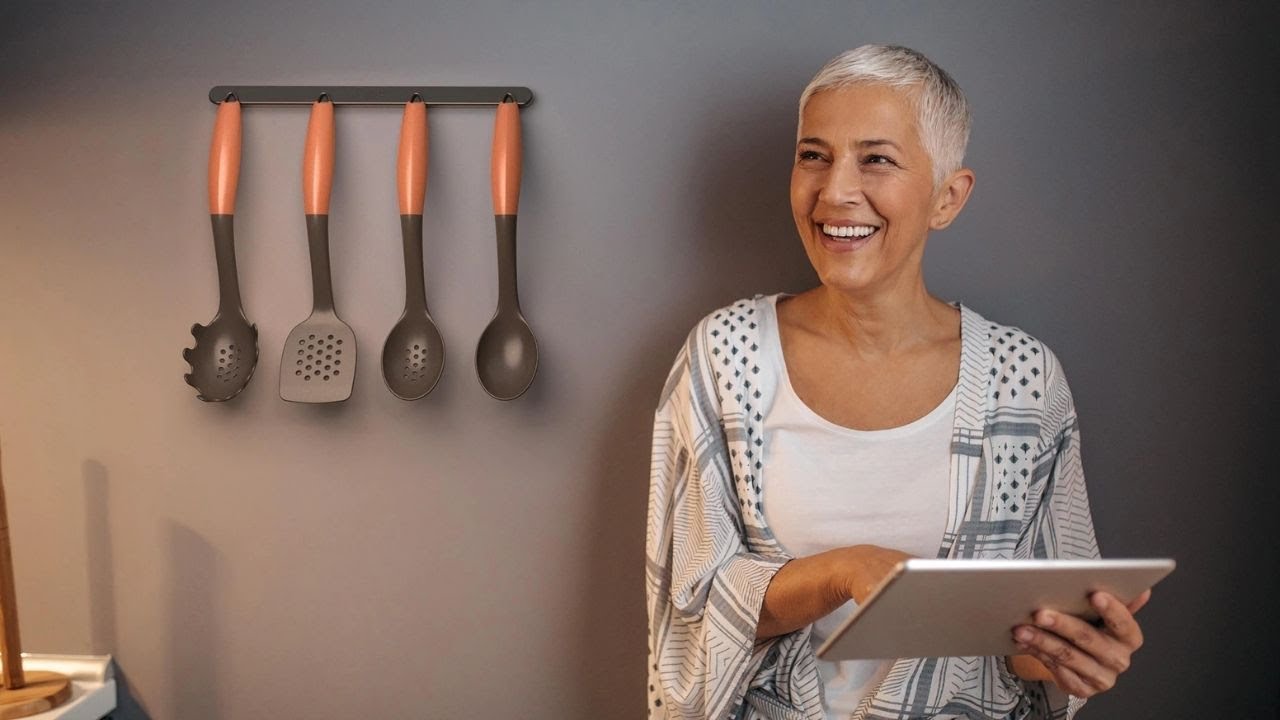 Eyra kitchen utensils - for older hands and wrists.