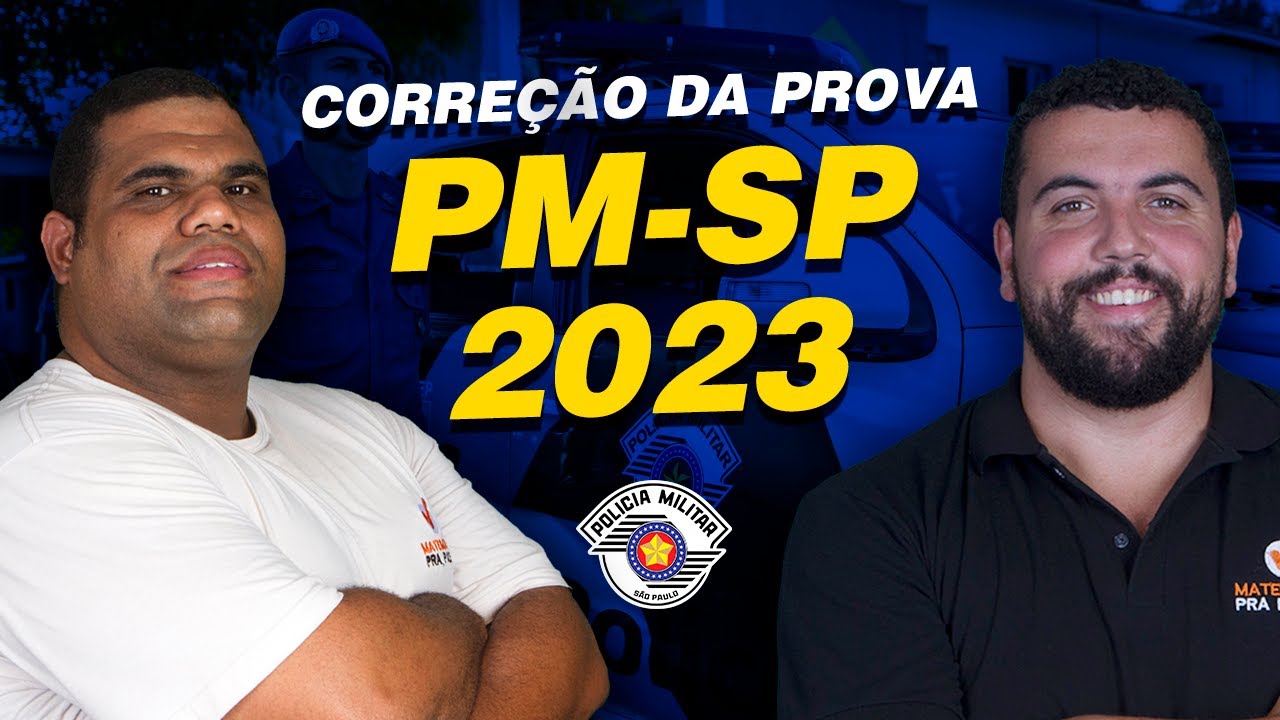 Concurso PM SP 2023 - Correção da Prova de Matemática
