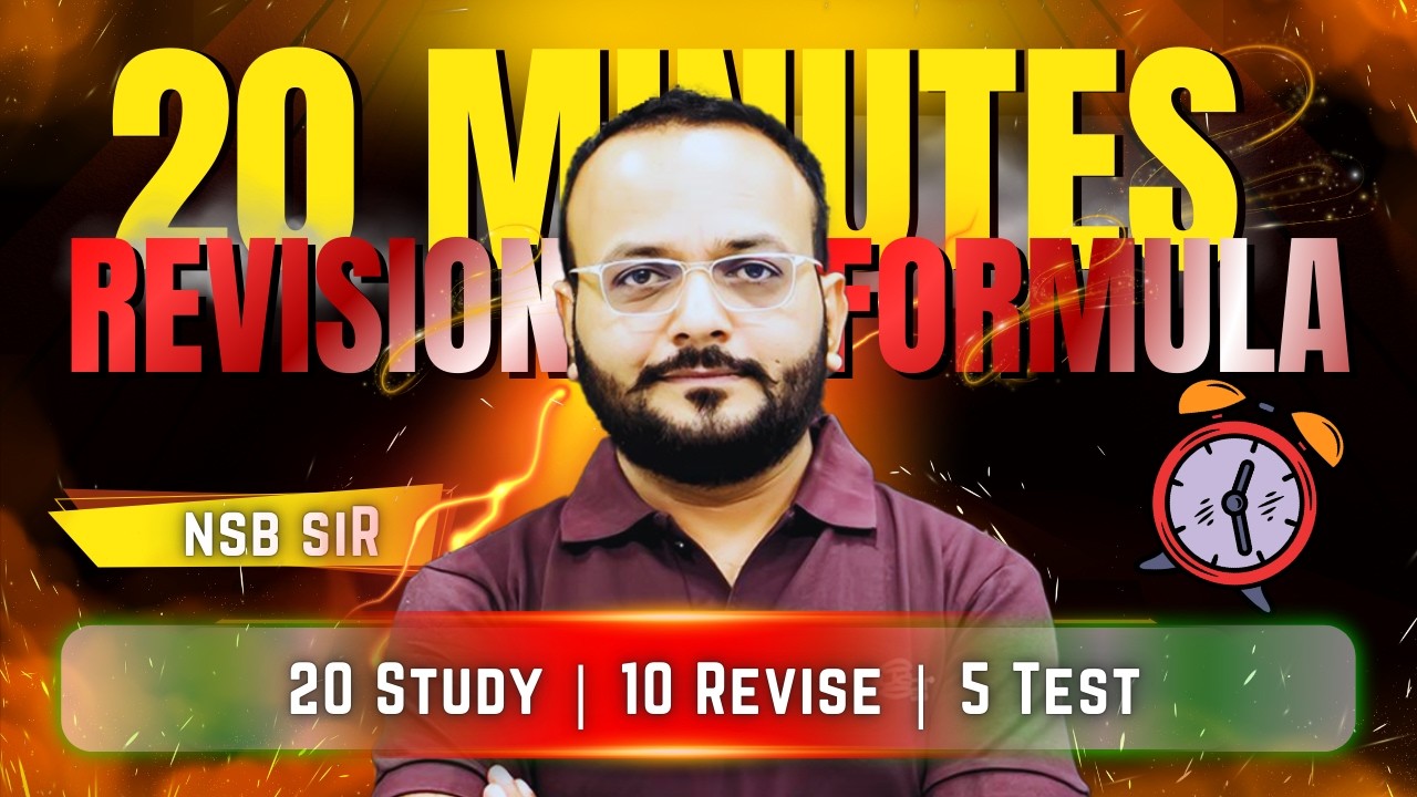 Board Exam 2026 Final Strategy 🔥 | NSB Sir Physics Revision Seminar