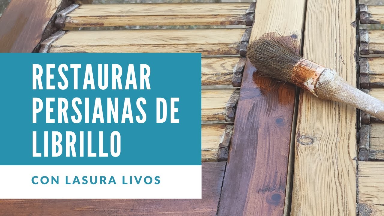 Restauración de persianas de librillo con aceites Livos
