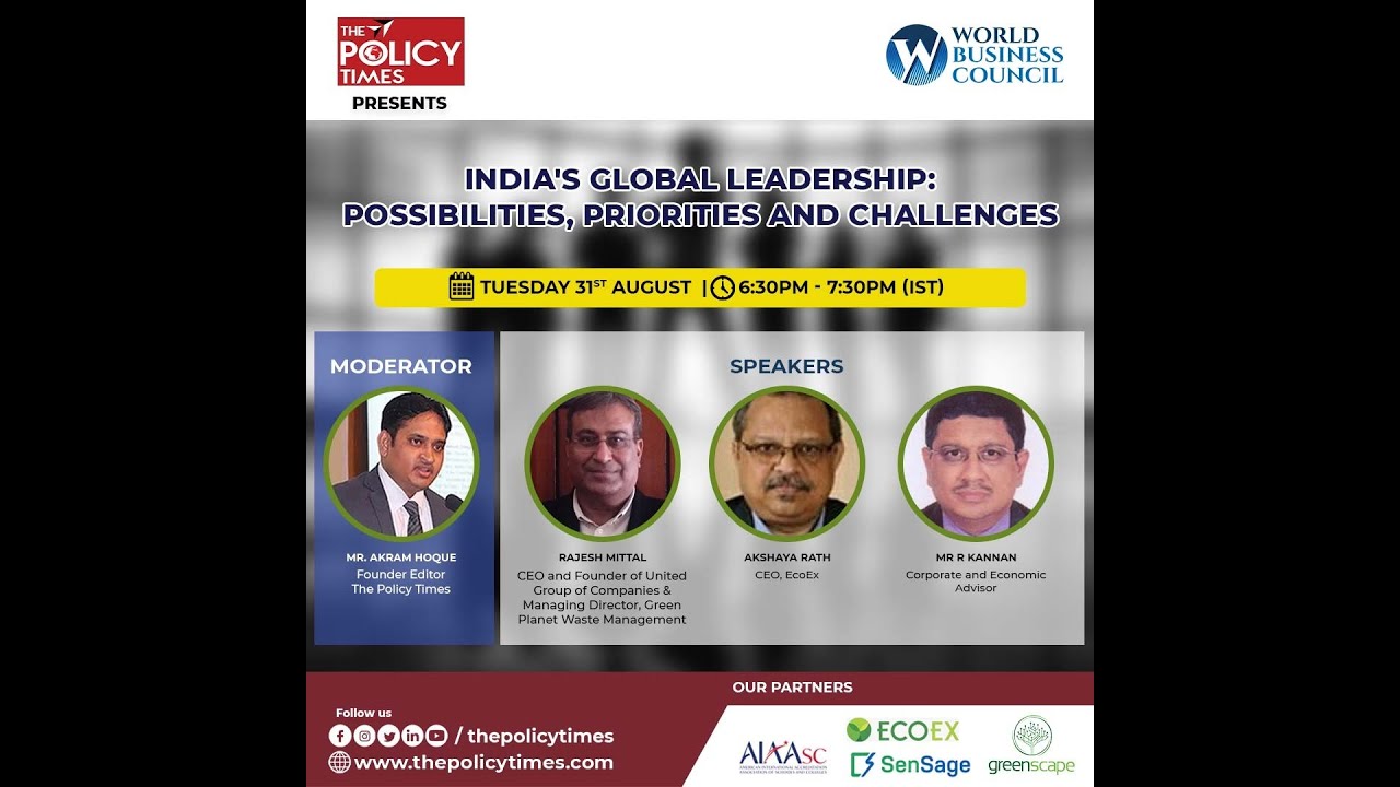 Global-Policy-Web-Talk-Show | India's Global Leadership: Possibilities, Priorities and Challenges