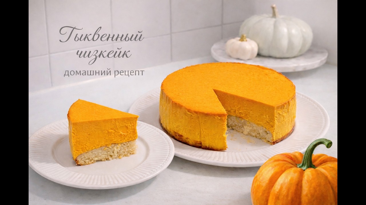 Тыквенный чизкейк | простой и нежный рецепт
