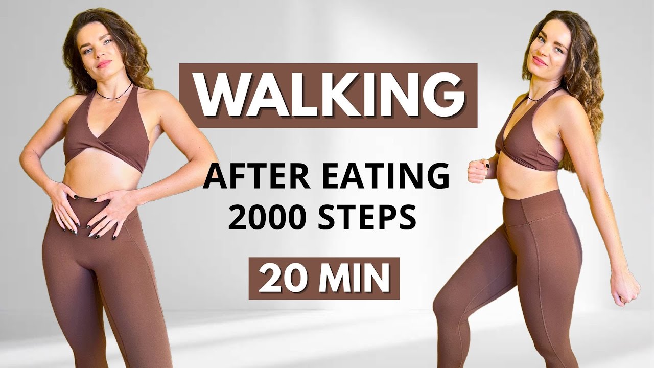 20 MIN WALKING WORKOUT AFTER EATING: 2000 Steps Low Impact Cardio at Home