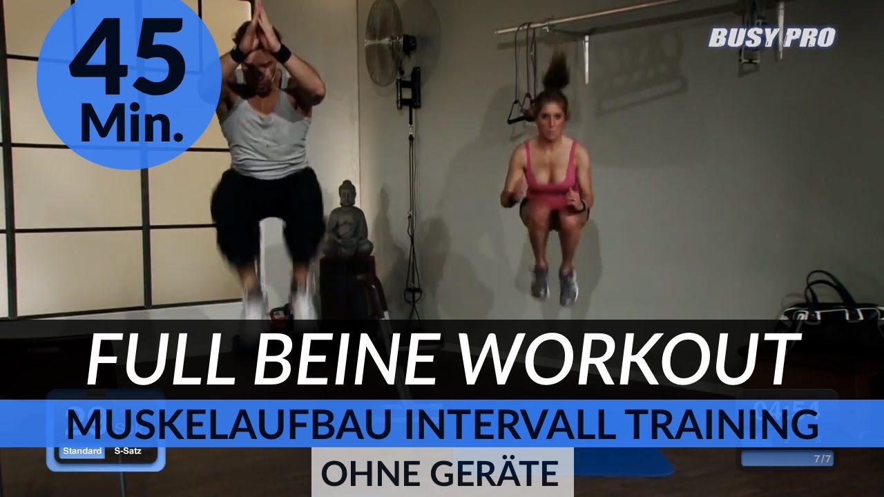 Beine Muskelaufbau Intervall Workout I 45. Min. I Intensives Zirkeltraining by Dr. Daniel Gärtner ©