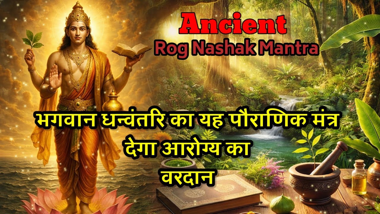 🌿सर्व रोग नाशक धन्वंतरि मंत्र 🌞Healing Dhanvantari Mantra 💫 Miracle Mantra for Health Protection