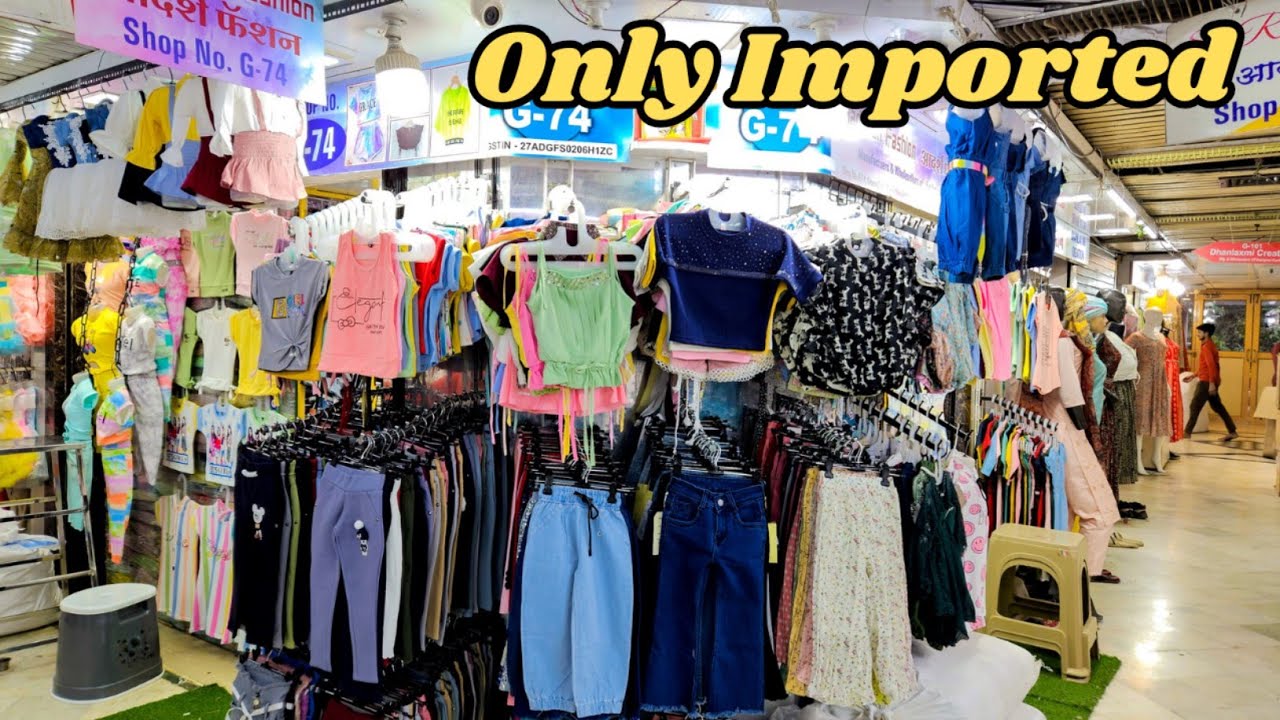 Only Imported in kidswear Just ₹50 Girls Kidswear in Mumbai, Dadar Manish Market Mumbai Wholesale.