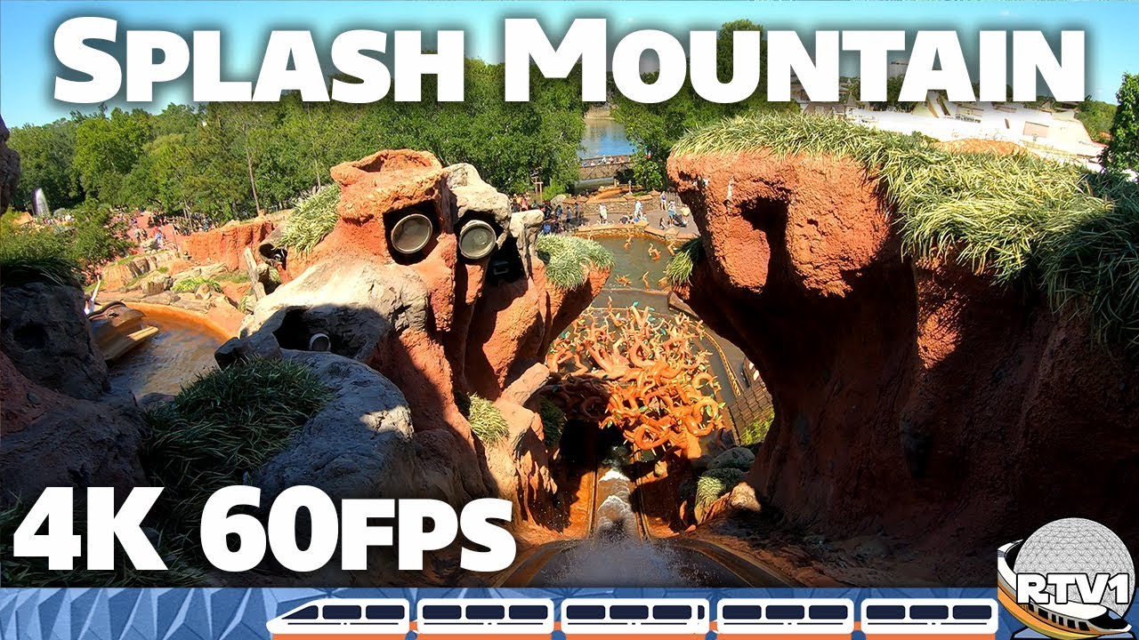 Splash Mountain - Front Row POV - 4K 60fps Steady Cam - Walt Disney World 2019