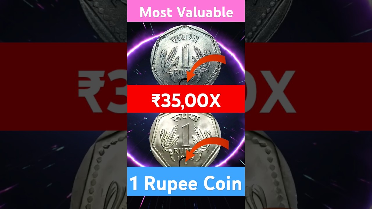 2 Most Valuable Coins of 1 Rupee 1988 and 1989 Noida Mint Sell for 3500Rs #oldcoinrealvalue #oldcoin