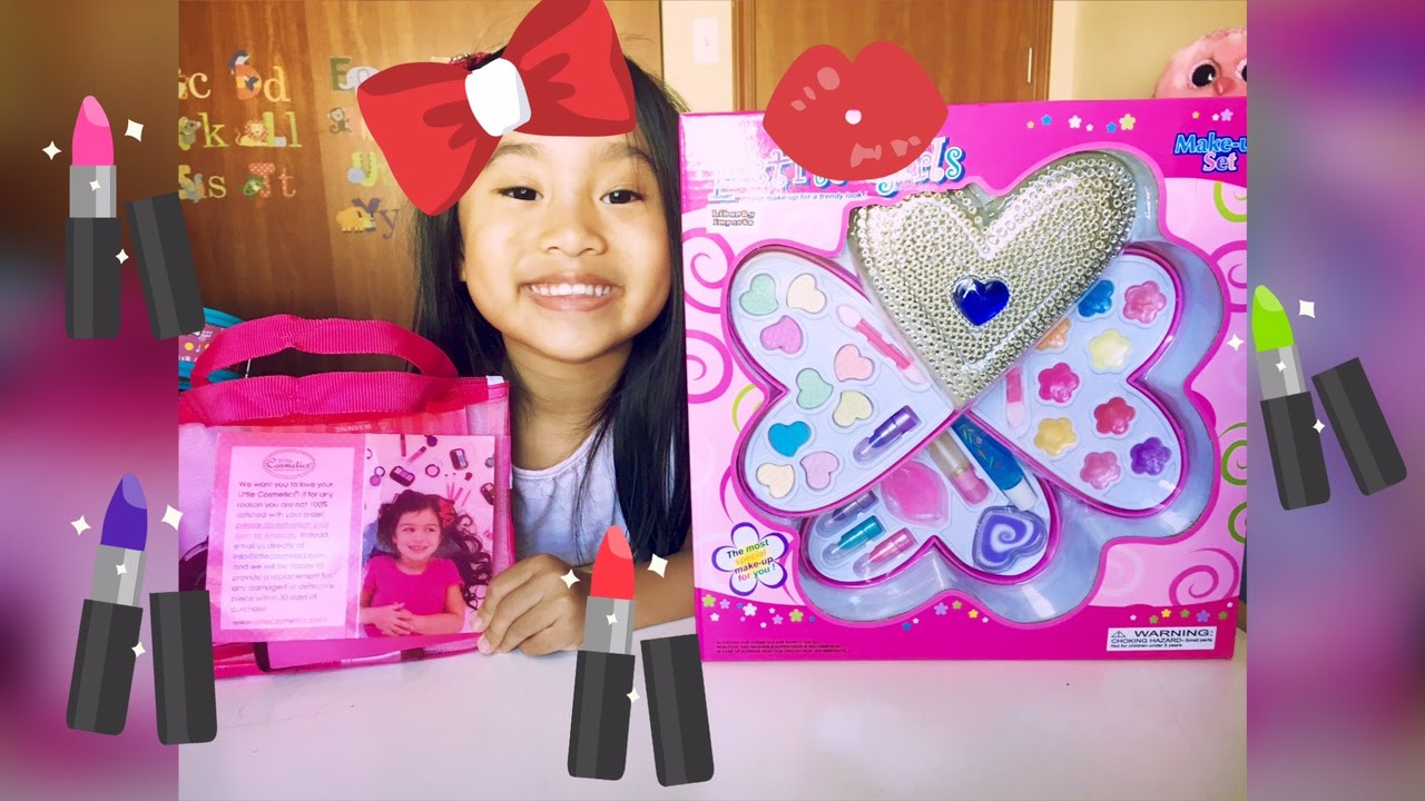 FULL FACE USING ONLY KIDS MAKEUP CHALLENGE! And PRETEND MAKEUP