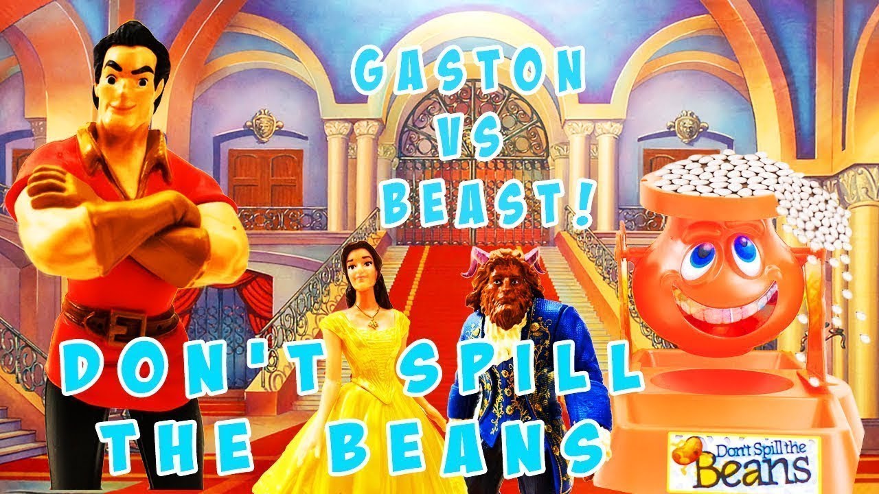 Beauty & The Beast Don't Spill The Beans Game! With Belle, Beast & Gaston! Learn Numbers!