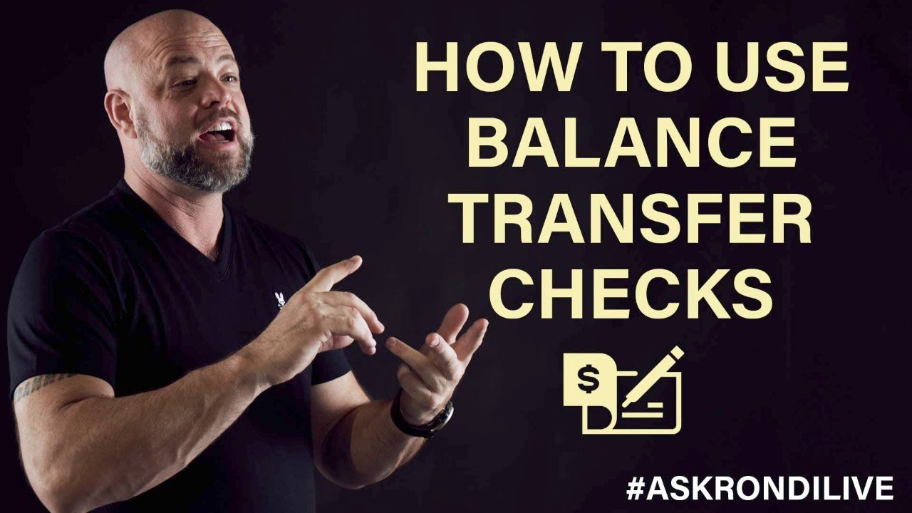 How to Use Balance Transfer Checka
