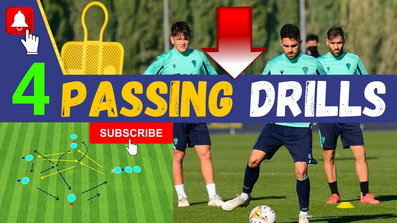 🎯Passing Combination Drills Soccer / 4 Passing Drills (2022)