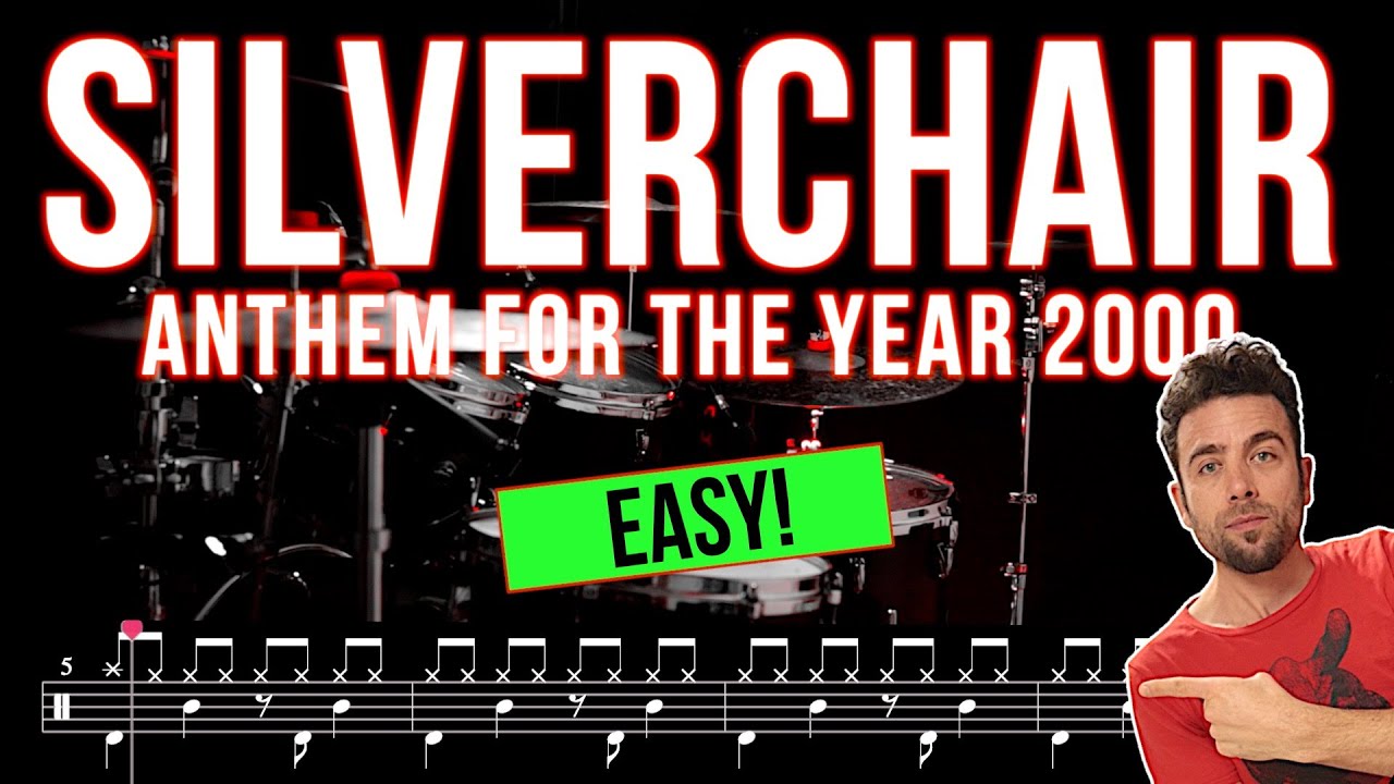 Silverchair - Anthem for the Year 2000 - Drum cover (with scrolling drum score)
