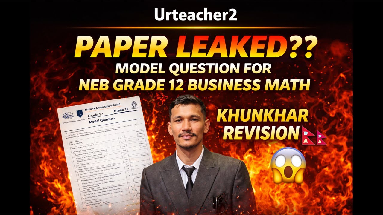 2079 CDC Solution Set- Business Math | Grade 12 Math | Full question solved #urteacher2 