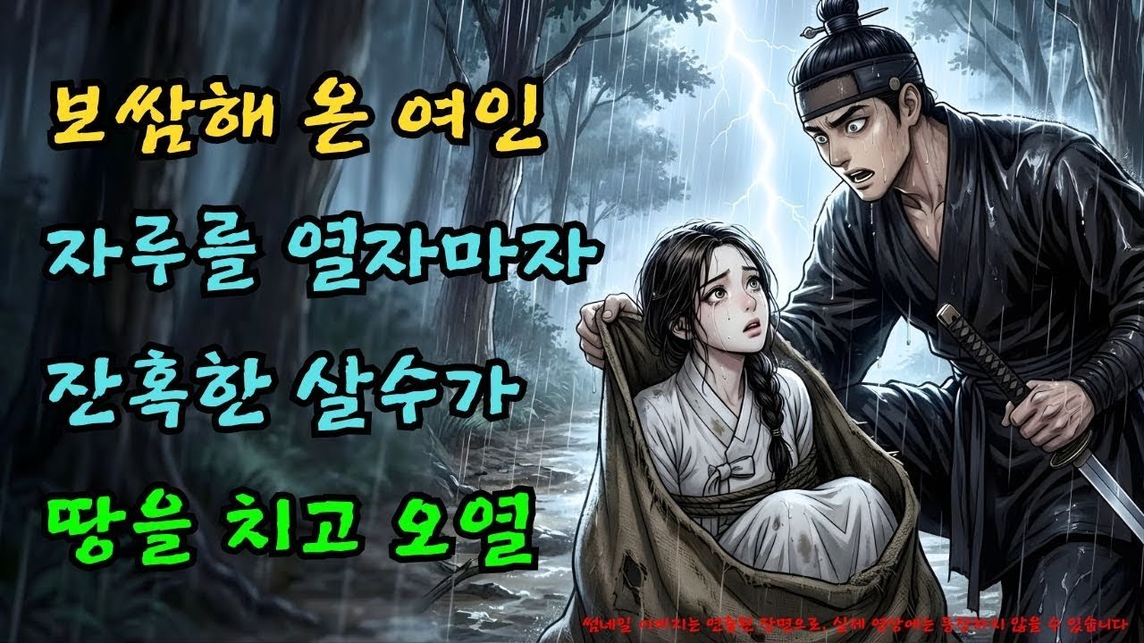살수가 보쌈해 온 여인, 10년 전 첫사랑의 흔적이 드러난 밤 |야담·민담·전설·설화·옛날이야기·야사·오디오북