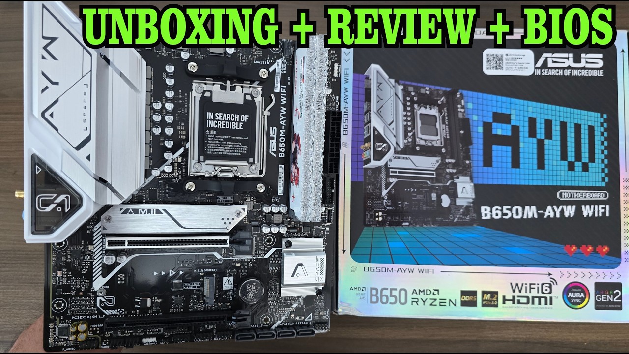 ASUS B650M-AYW WIFI | Unboxing, Review e Configuração de BIOS