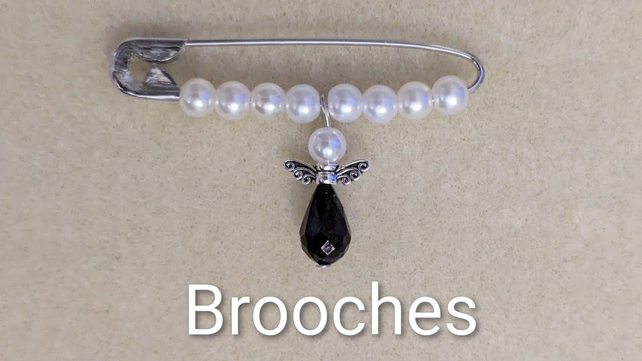 Making Safety Pin Brooches #safetypins #brooch #asmr