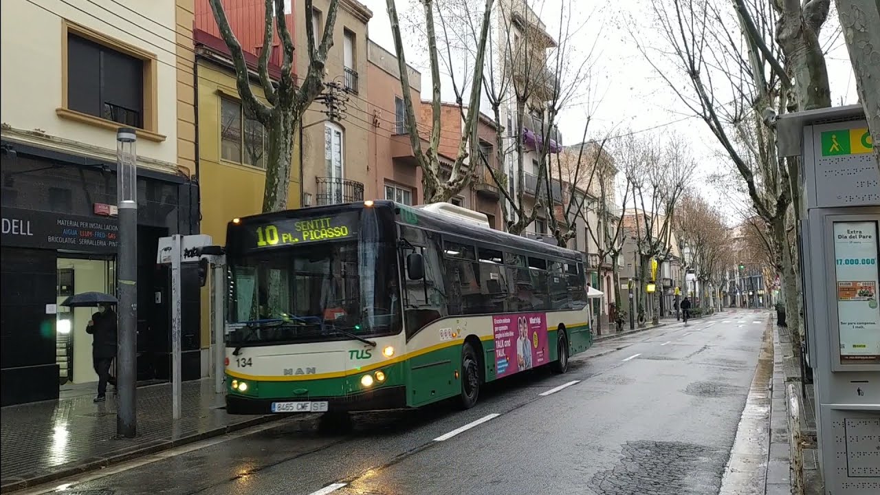 Autob&uacute;s Man NL-263-F Burillo Ceres-Thor calca 134 l&iacute;nea 10 (TUS) ex 651 Donostiabus (Sabadell)