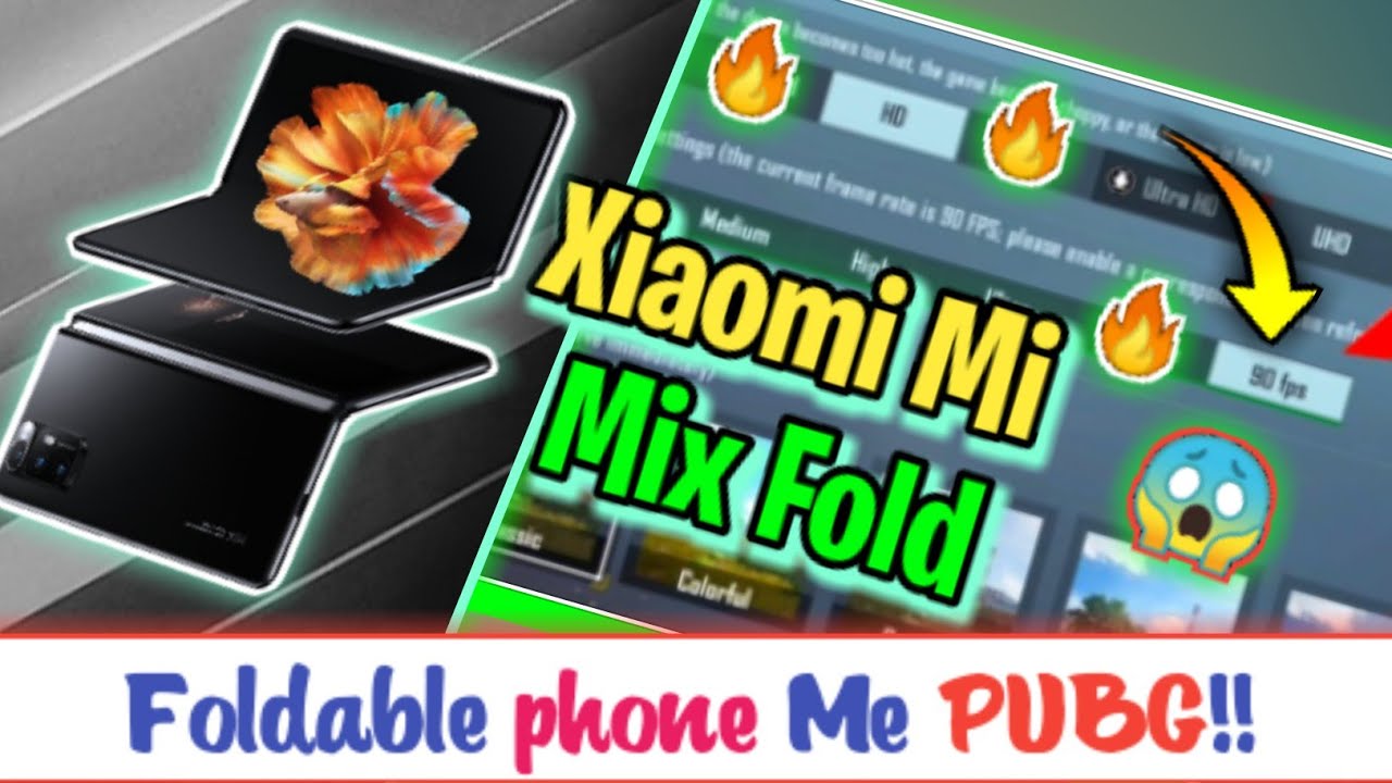 The Xiaomi's Foldable Phone"Mi Mix Fold" PUBG,Heating & FPS Test!!😱🔥Kya hi jehar hai bhai🔥YT EXOTIC