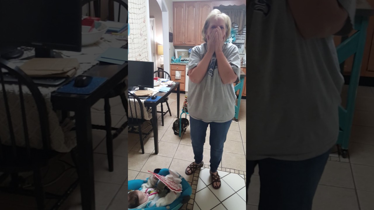 Grandmother meets grandbaby from Japan for the first time reaction