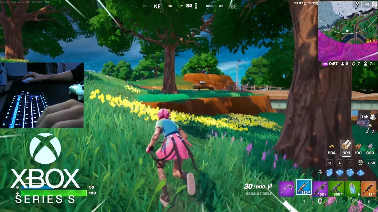 Fortnite Chapter 4 Xbox Series S 120FPS - Keyboard and Mouse Gameplay