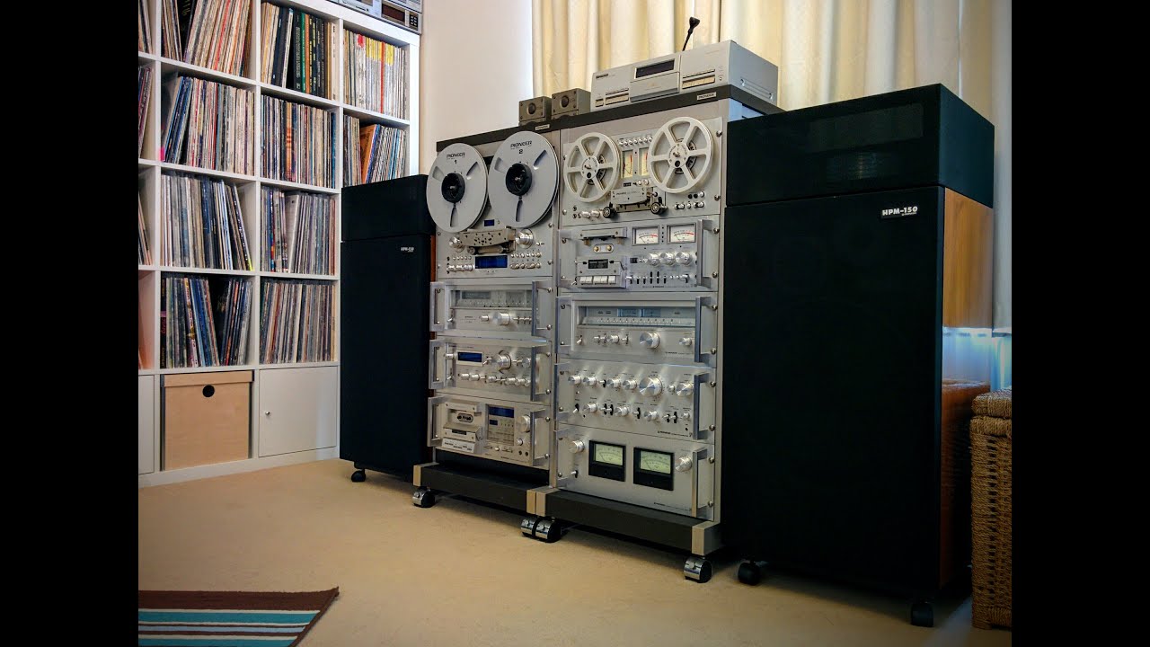 WOW! Ultimate vintage hi-fi silver Pioneer SPEC & BLUE system with HPM-150 speakers