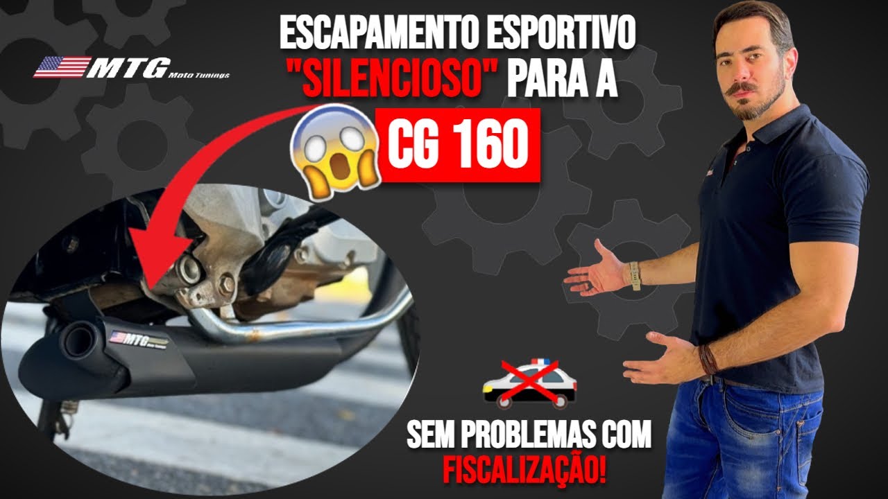 ESCAPE ESPOTIVO SILÊNCIOSO PARA A CG 160 EXISTE? 