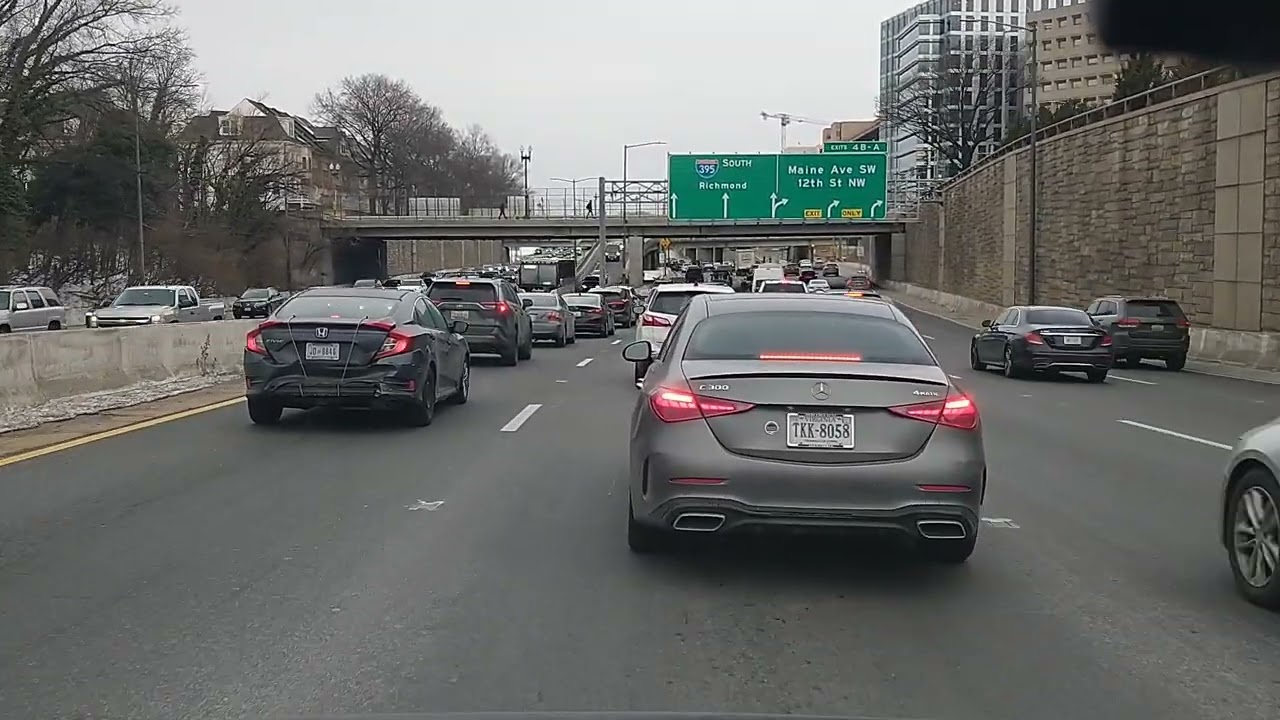 DMV Dashcam | 02/12/2026 | 395 into VA #traffic #commute #highway #automobile #trucking
