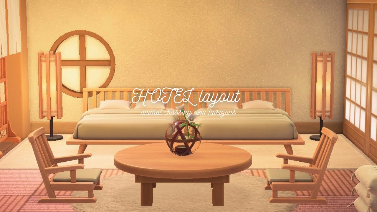 【あつ森】新家具を使ってホテルの部屋作り｜和モダン｜acnh｜あつ森｜