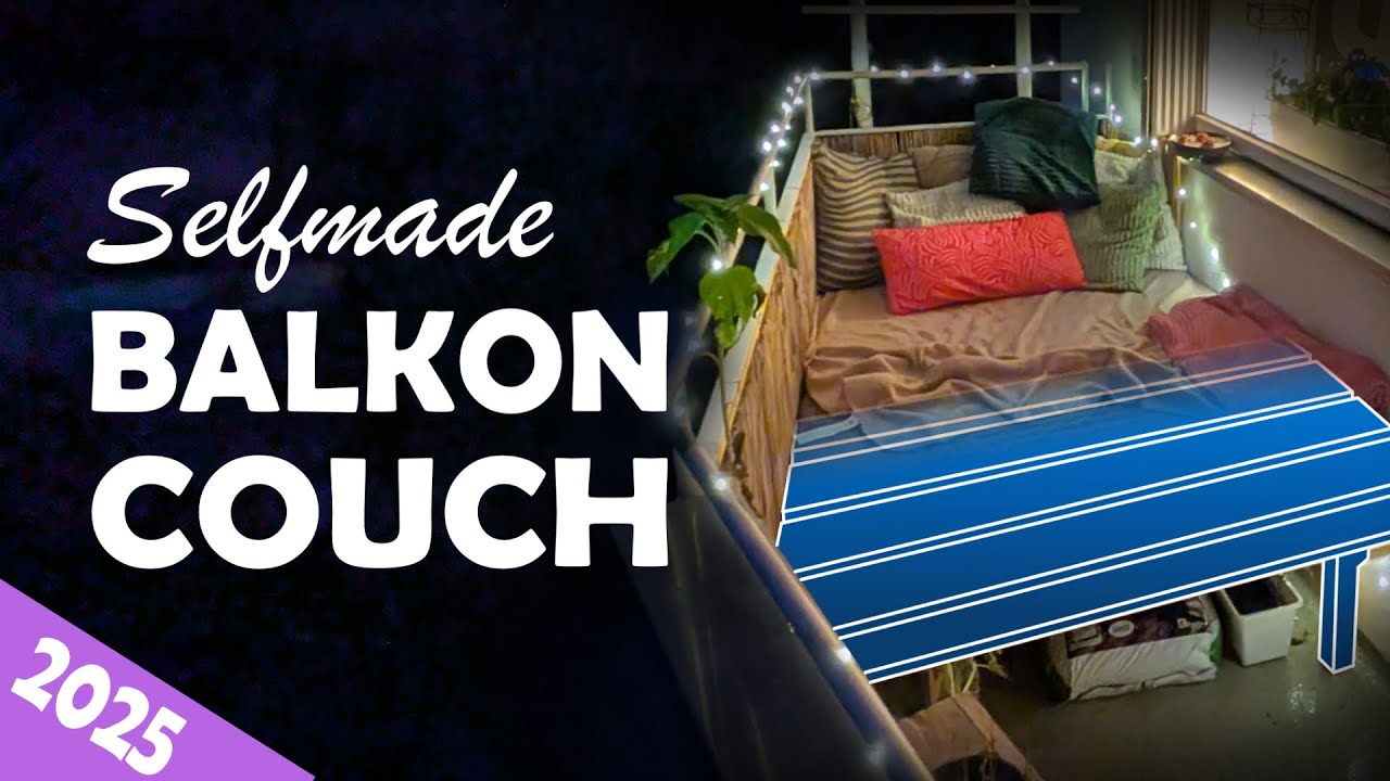 Selfmade Balkon Makeover für nur 100€ - Mein Sommerprojekt 2025!