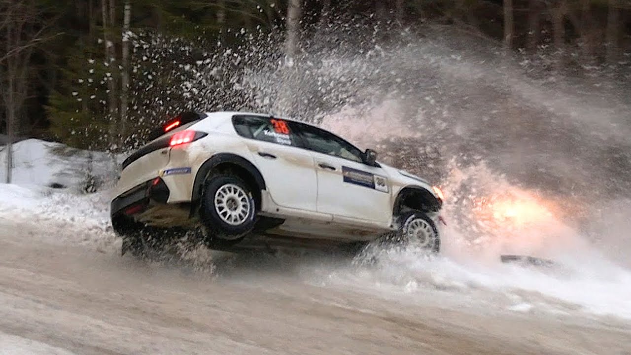 Finnish Winter Rally Crashes & Action 2025