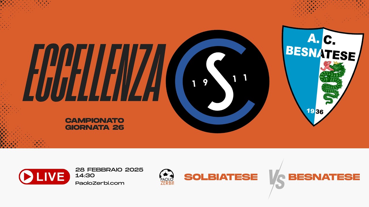 [DIRETTA] Eccellenza | Giornata 26 | Solbiatese - Besnatese