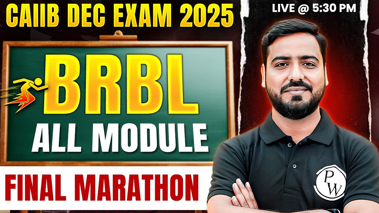 CAIIB BRBL Marathon 2025 | CAIIB BRBL All Modules | BRBL CAIIB Maha Marathon | by Ashish Sir