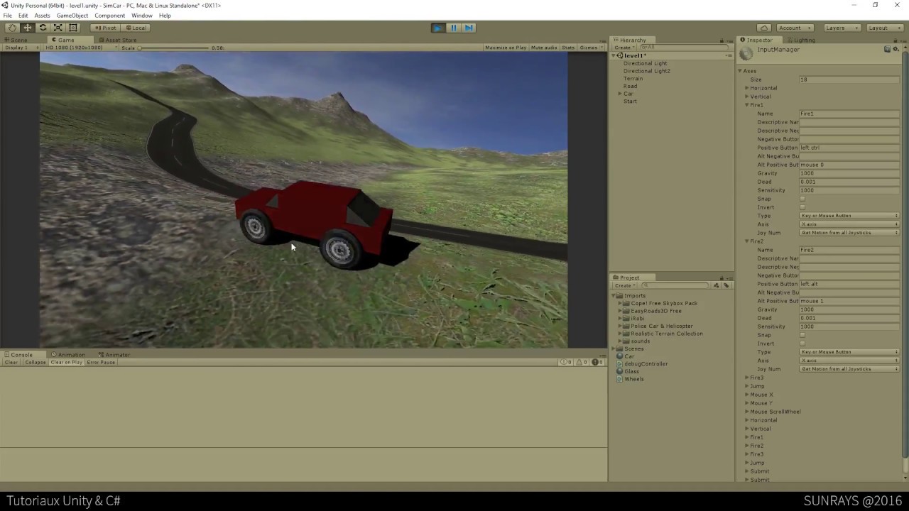 Unity3D Tuto FR : Simuler une Voiture - EP2.3 une interface de test