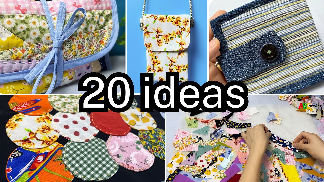 20 Ideas for Sewing Scraps Fabric to Create Beautiful Items (Part 2)