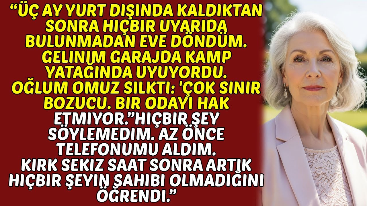 Seyahatimden Döndüm ve DIL'imi Garajda Uyurken Buldum. Oğlum 'Hak etmiyor' dedi