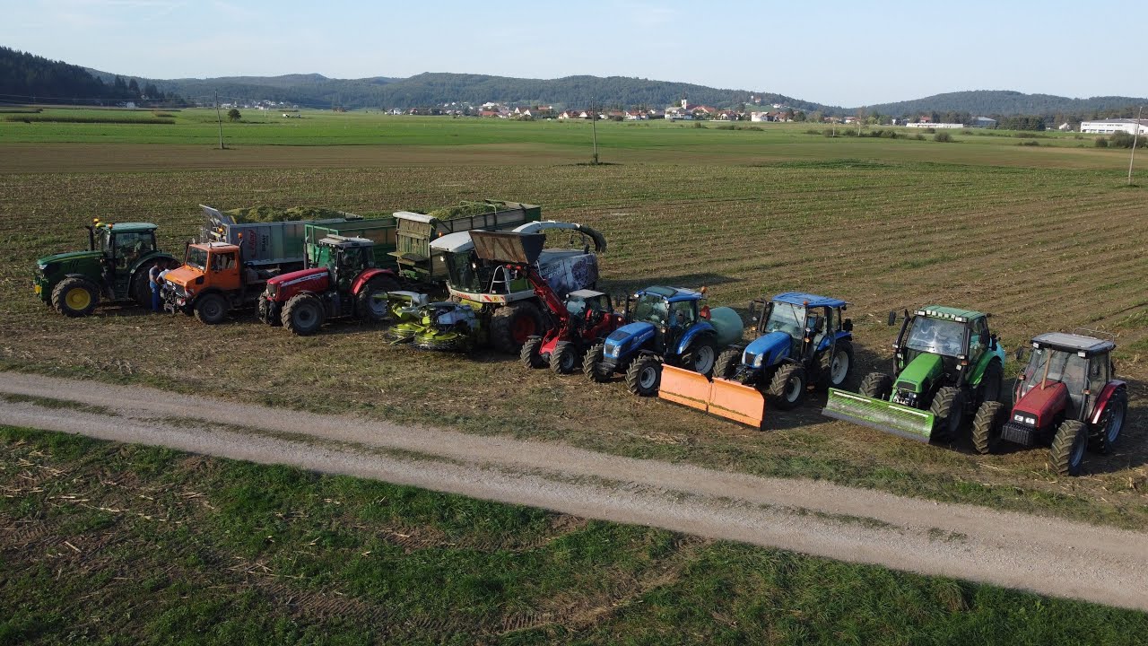 2023 🌽 Siliranje koruze // Maishäckseln // Corn silage // Siláž 🌽SLOVENIA 🌽 Kmetija Jakopič 🌽 15ha
