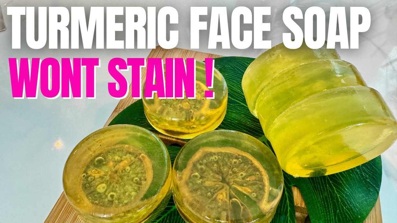 BEST FACE SOAP TURMERIC & ALOE VERA DIY for DARK SPOTS, DRY SKIN, ANTI-AGING