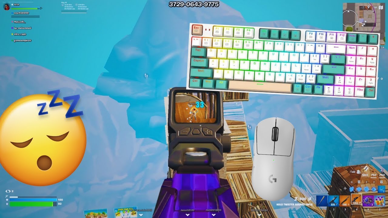 Redragon Kitava ASMR Chill 😴 Tilted Zone Wars Satisfying Fortnite GamePlay!